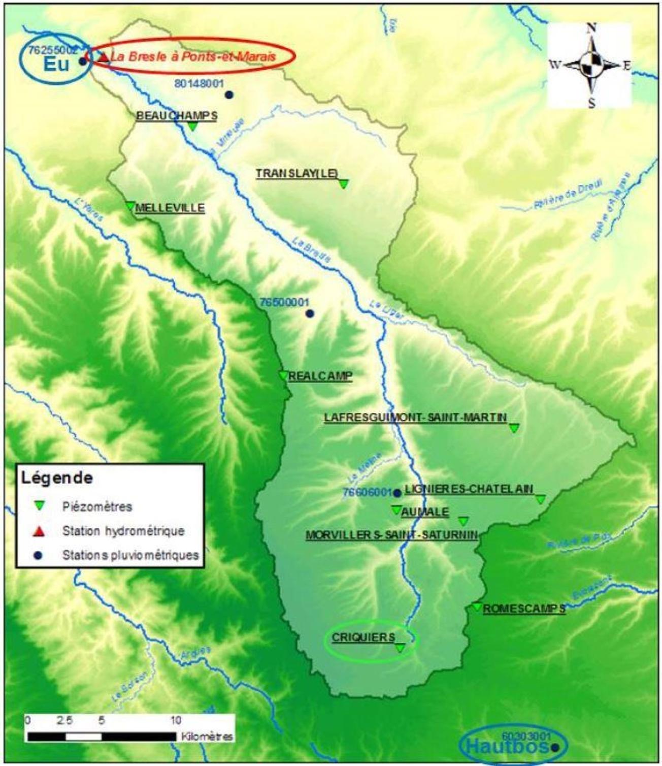 Localisation du bassin de la Bresle