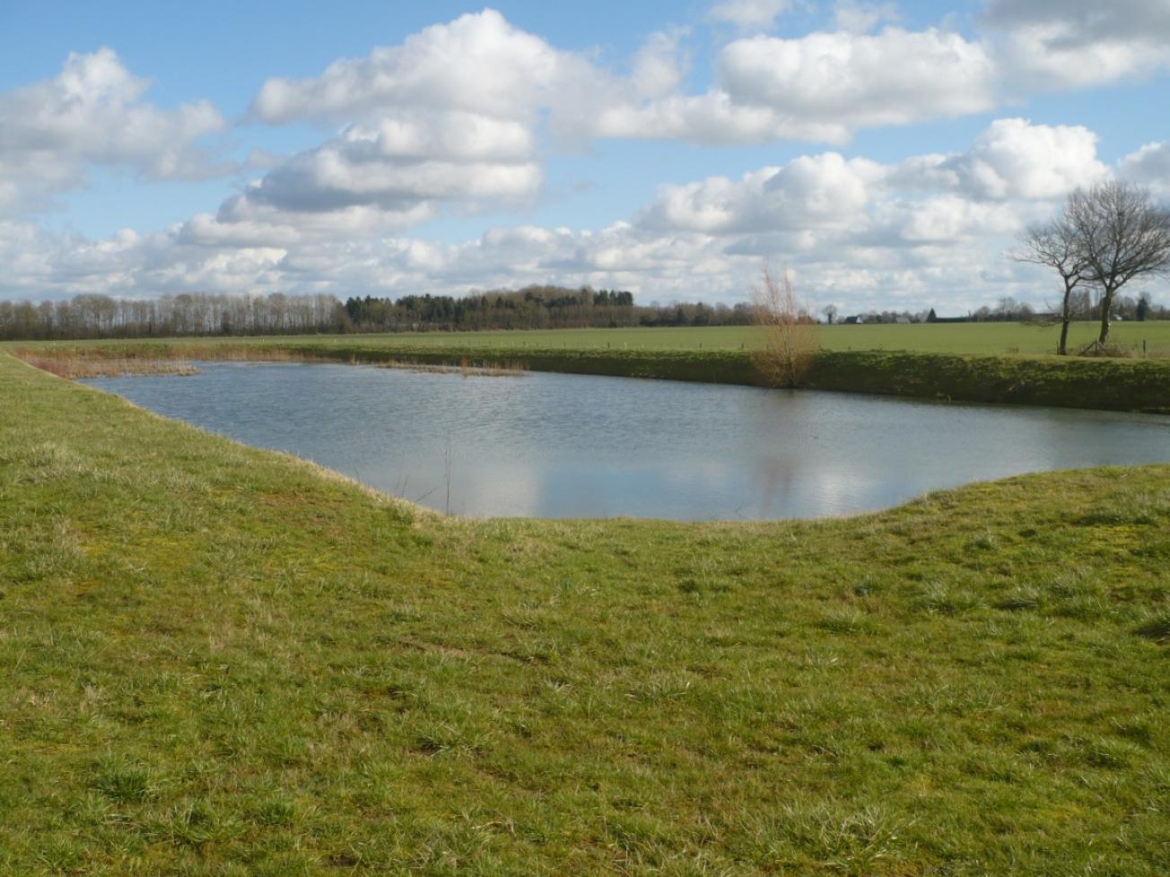 Exemple d’un « ouvrage annexe » : bassin de rétention collectant des eaux de drainage