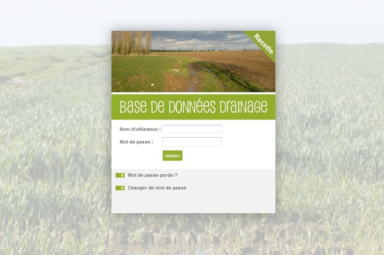 Site web de saisie de la BD Drainage : http://bddrainage.brgm.fr/