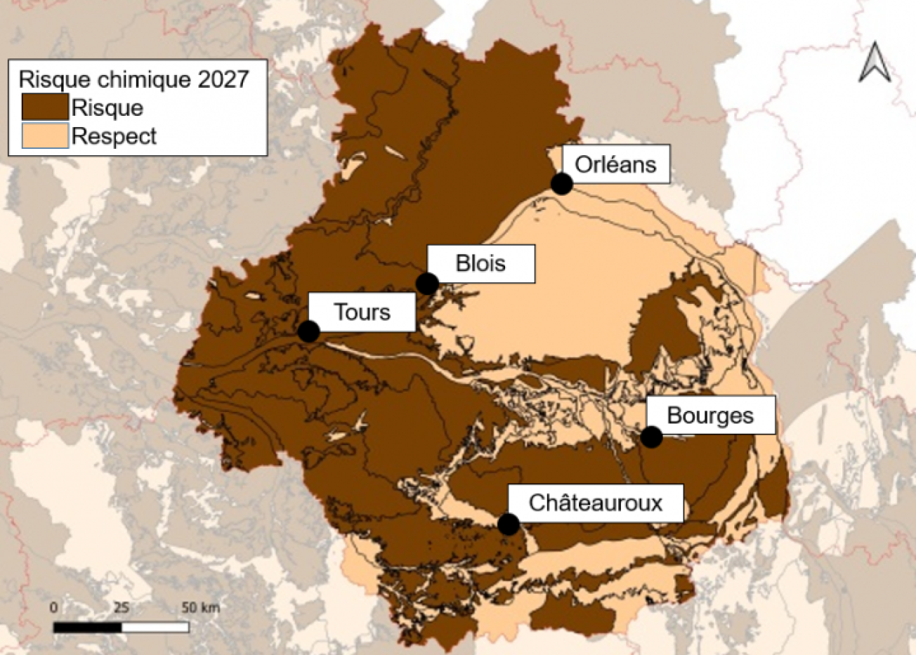 Risque chimique des masses d’eau souterraines