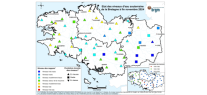 cartes des piézomètre de suivie, Bretagne