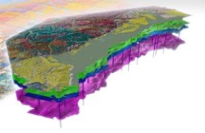 Carte 3D de la plaine d'Alsace et du massif des Vosges
