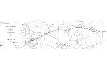 Exemple de documents scannés : extrait de plan de réseau de drainage (SIA du Pays d’Ouche 1991)