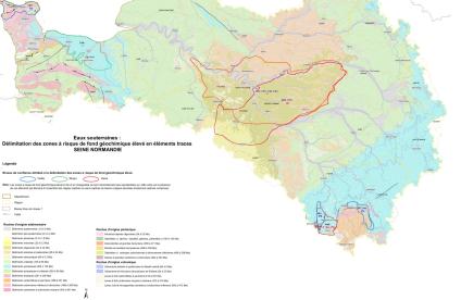 Délimitation des zones à risques de fond géochimique élevé en éléments traces 