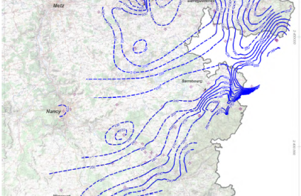 Carte piézométrique GTi 2010 (BRGM)