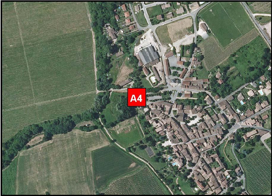 Localisation de l'arrêt "Source de la grotte de Charles VII" (commune de Rions)