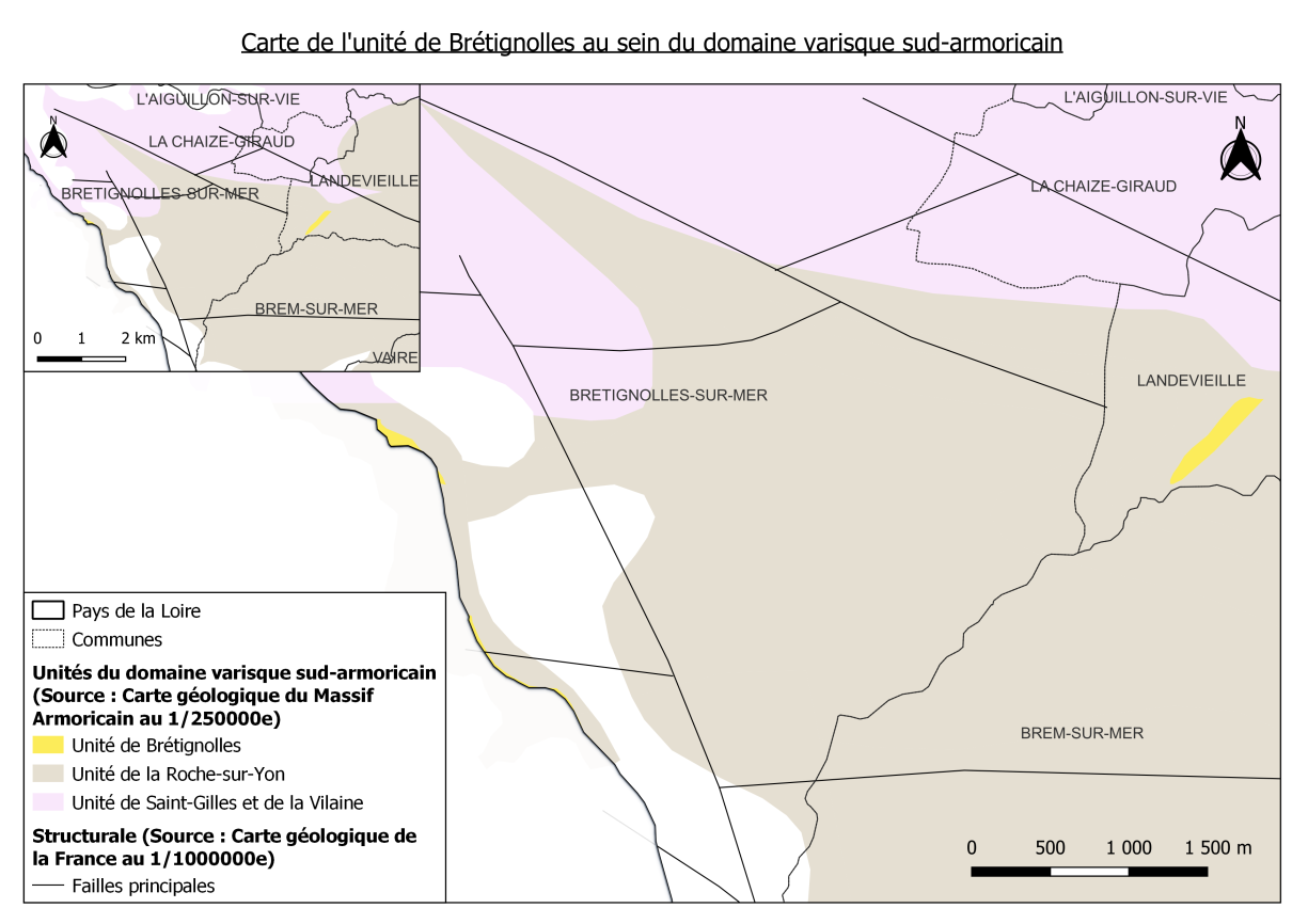 Carte de l'unité de Brétignolles