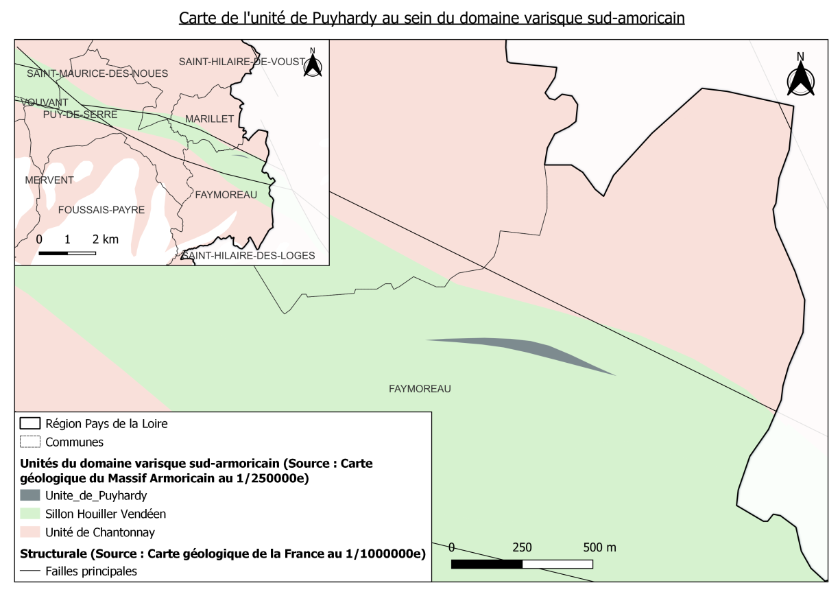 Carte de l'unité de Puyhardy