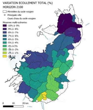 Impact du changement climatique sur le débit des cours d’eau (Chabart & Vergnes, 2021)
BRGM
Impact du changement climatique sur le débit des cours d’eau (Chabart & Vergnes, 2021)