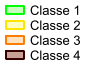 Code couleur des classes de qualité pour les zones d’attention