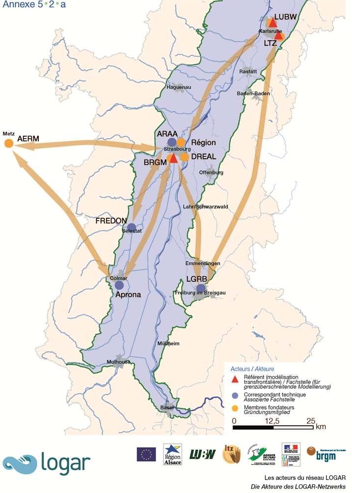 Les partenaires du réseau LOGAR (source : http://www.logar2050.eu)
