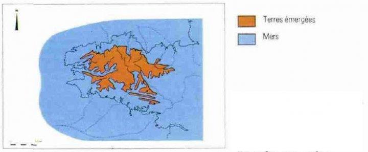 La côte bretonne au début du Quaternaire
@brgm
La côte bretonne au début du Quaternaire