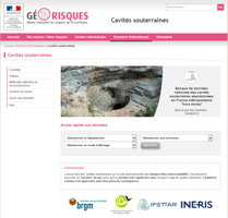 Géorisques cavités souterraines