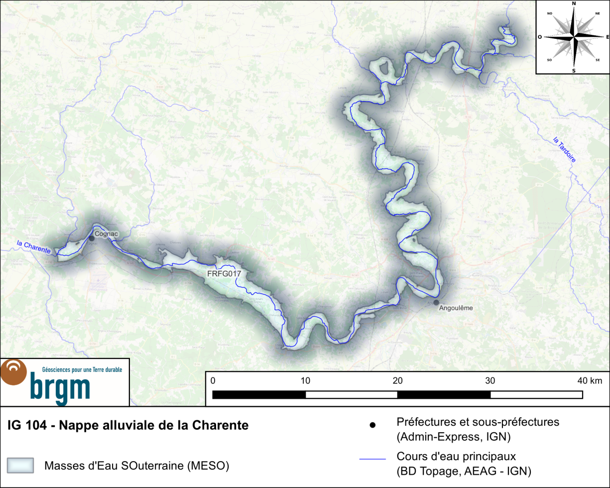 Carte de l'Indicateur Global 104BRGM Occitanie - Site de Toulouse Carte de l'IG 104