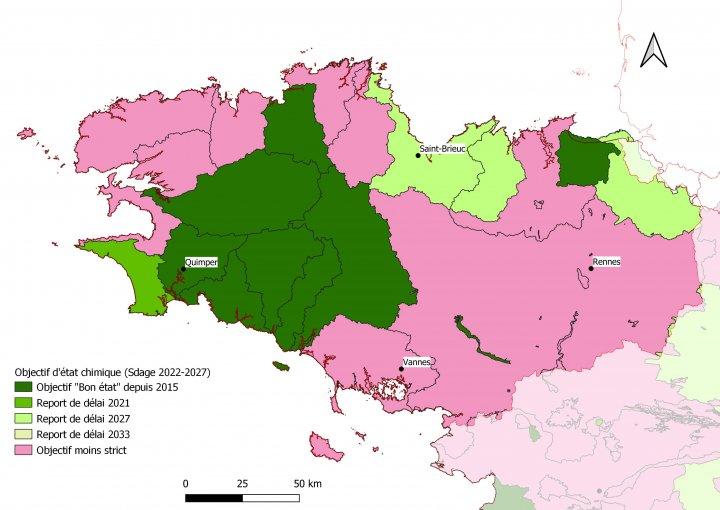 Objectif d’état chimique des masses d’eau souterraines SDAGE 2022-2027AELB Objectif d’état chimique des masses d’eau souterraines SDAGE 2022-2027