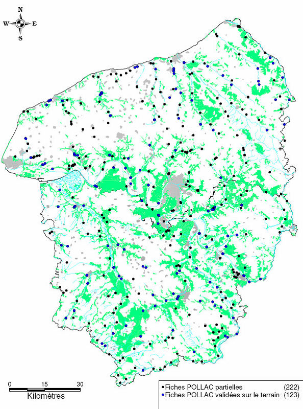 Carte de localisation des sites de captage haut-normands (état de bancarisation : décembre 2007)
BRGM, Arnaud L., 2007
Carte de localisation des sites de captage haut-normands (état de bancarisation : décembre 2007) (Arnaud L., 2007)