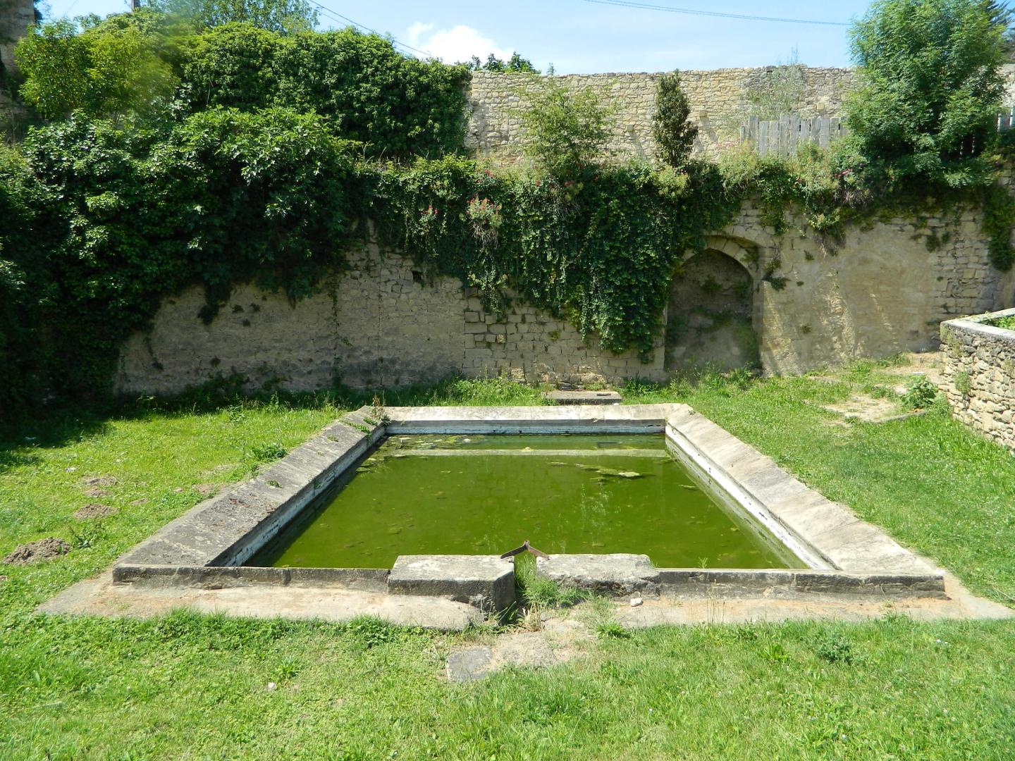 Figure 3 - Lavoir devant les remparts de Saint-Macaire (© Galey A., BRGM, 2012)